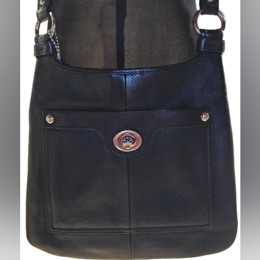 Coach L1160-F16533 Penelope Pebble Leather Crossbody Purse Bag